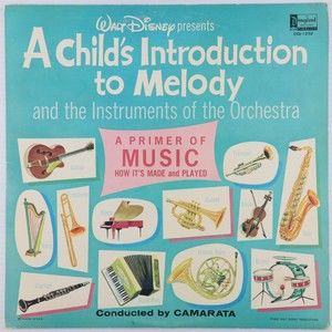 Disney Child's Intro To Melody & Instruments Of The Orchestra  LP Record DQ-1232